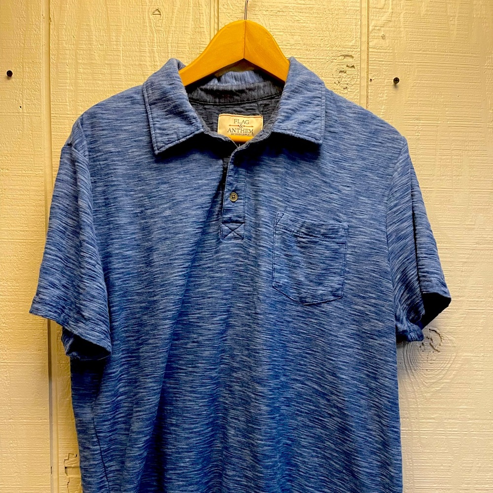 Men’s Blue Heathered Polo